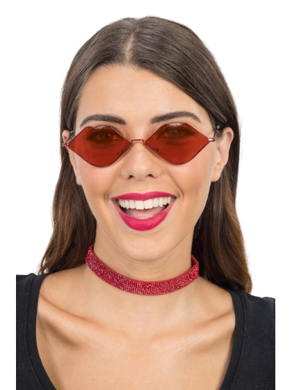 RED LIPS GLASSES 14.5CM X 14CM X 4CM
