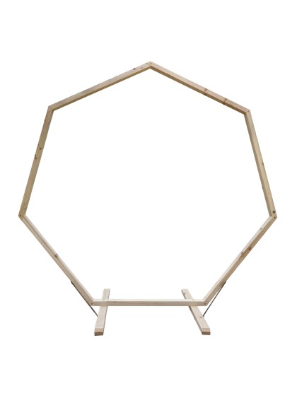 SECHSECKBOGEN HOLZ 220CM