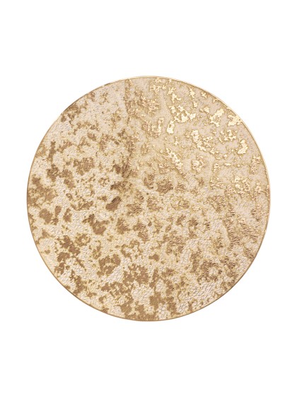GOLDEN PVC SHINY PLACEMAT DIA 38CM X 0.1CM