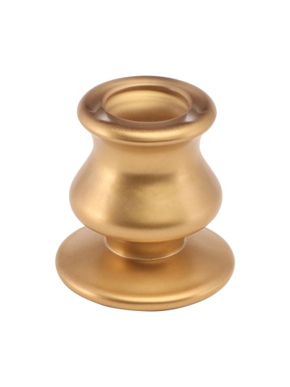 METAL GOLD TAPER CANDLE HOLDER ROME DIA 5.5CM X 5.5CM