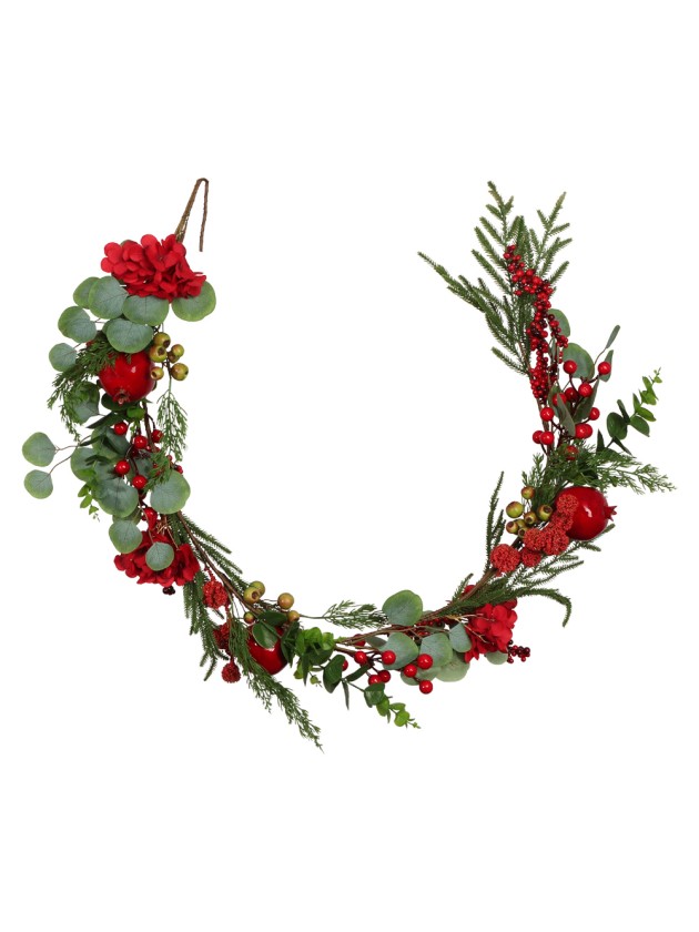 GUIRLANDE RED BERRIES 150CM X 20CM X 13CM