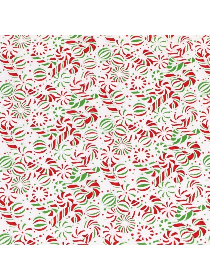 CHEMIN DE TABLE LUXERIA PEPPERMINT TWIST 29CM X 3M