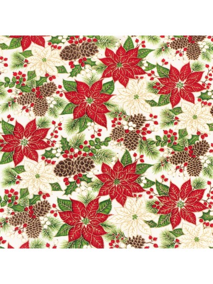 CHEMIN DE TABLE LUXERIA BELLE WINTER 29CM X 3M