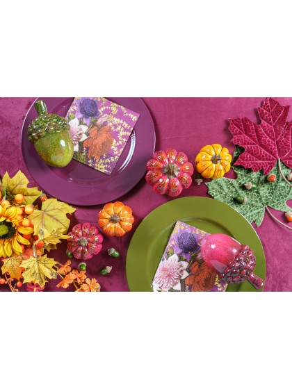 SMALL SIZE TERRACOTTA PUMPKINS 4 ASSORTED COLORS DIA 8CM X 8CM
