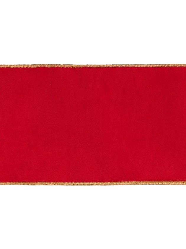 RUBAN VELOURS LUXE ROUGE 12CM X 5M