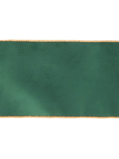 DELUXE VELVET EVERGREEN RIBBON 12CM X 5M