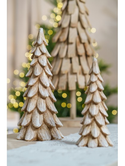 SAPIN POLYRESINE ENNEIGE GM DIA 15CM X 36CM