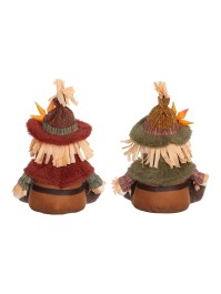 SITTING WILLOW SCARECROW - 2 ASS 20CM X 16CM X 30CM