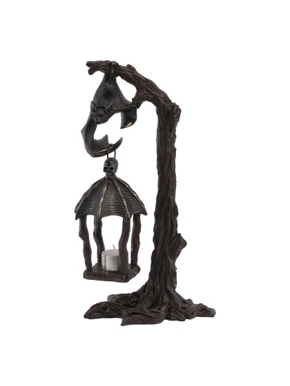 KERZENHALTER LATERNE FLEDERMAUS AUF AST 19.2CM X 15CM X 37CM