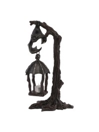 KERZENHALTER LATERNE FLEDERMAUS AUF AST 19.2CM X 15CM X 37CM