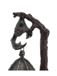 KERZENHALTER LATERNE FLEDERMAUS AUF AST 19.2CM X 15CM X 37CM