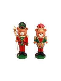 RESIN KING BEAR BARNABEY - 2 ASS AROUND 7CM X 5CM X 16CM