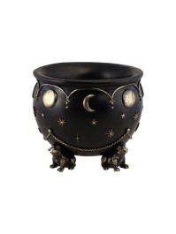 KLEIN HEXENKESSEL KUNSTHARZ FÜSSE FROSCH 20CM X 20CM X 17CM