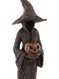STATUE RESINE SORCIERE DE LA FORET 17CM X 12.5CM X40.5CM