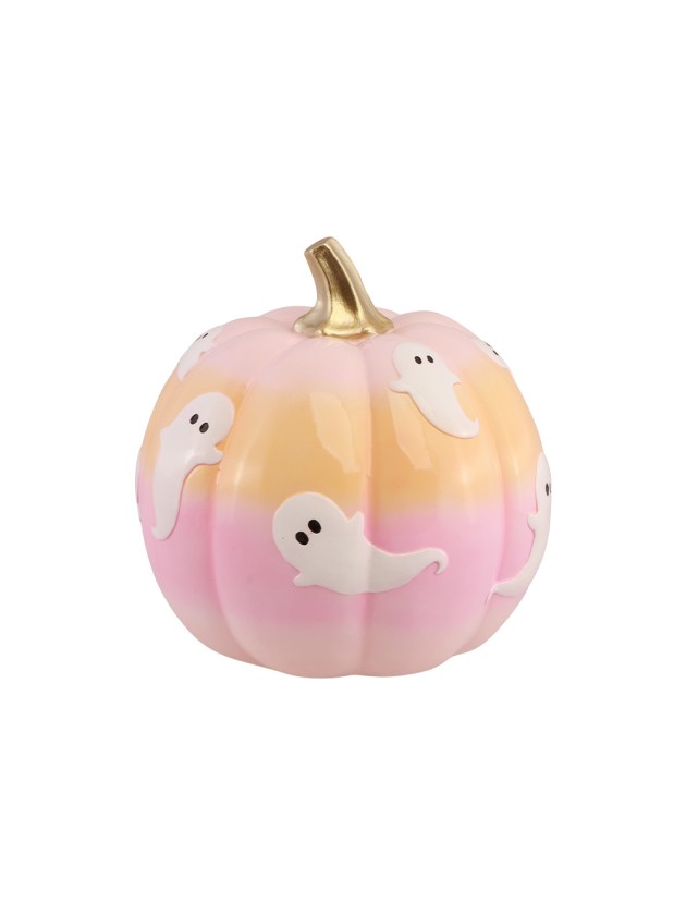 CITROUILLE COULEURS DEGRADEES AVEC FANTOMES SUMMERWEEN 14.5CM X 14.5CM X 14.8CM