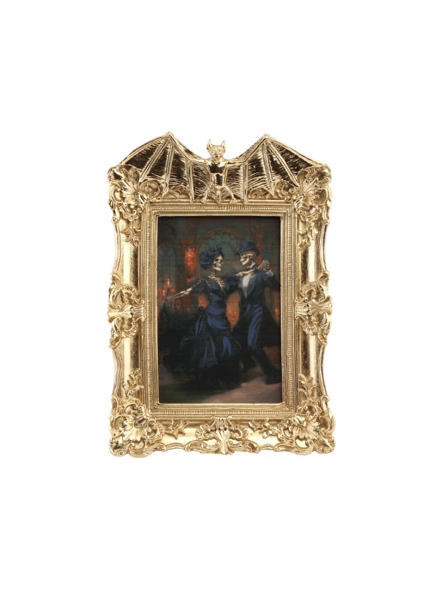 POLYRESIN STANDING GOLDEN BAT FRAME 17CM X 2CM X 27CM