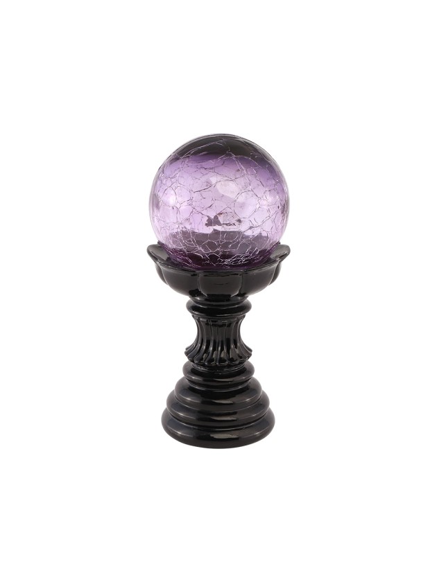 ZAUBERKUGEL LED VIOLETT 10CM X 10CM X 22CM