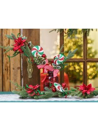 STIEL DEKOÄSTES GM PEPPERMINT SWEET 20CM X 6CM X 64CM