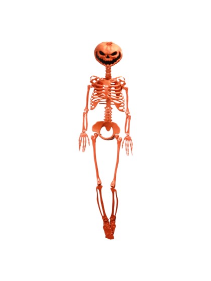 SQUELETTE ARTICULE TETE DE CITROUILLE ORANGE SUMMERWEEN 1M