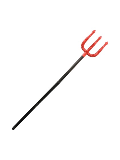 TRIDENT DE DIABLE STRASS DIAMONDS ROUGE 16.5CM X 2CM X 110CM
