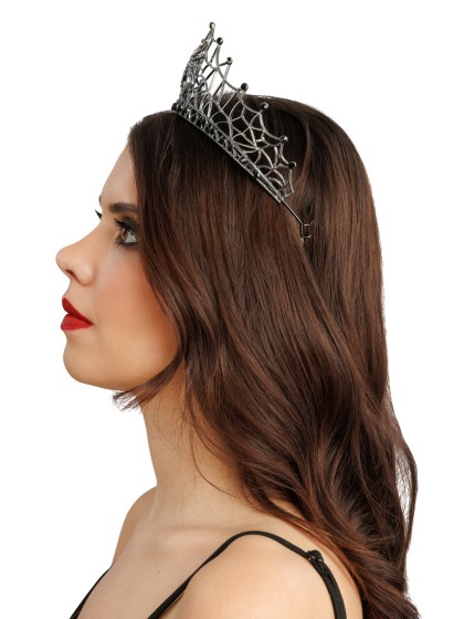 SPIDERWEB METAL CROWN TIARA 16.5CM X 15CM X 7CM