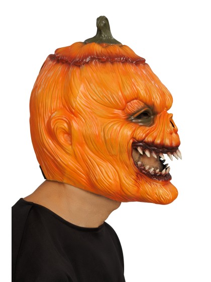 MASQUE MOUSSE TETE CITROUILLE SCARY PUMPKIN 31CM X 24CM X 28CM
