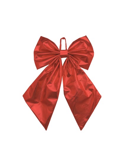 SCHLEIFE STELLAR ROT GLÄNZEND 49CM X 5CM X 49CM
