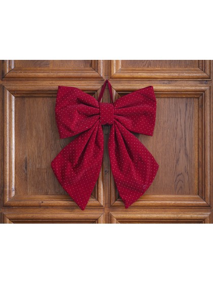NOEUD RUBY SANTA 37CM X 6CM X 40CM