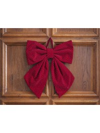 NOEUD RUBY SANTA 37CM X 6CM X 40CM
