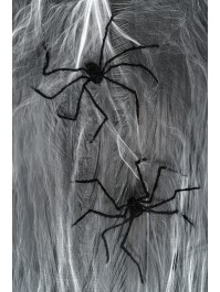 TOILE D’ARAIGNEE BLANCHE + 4 ARAIGNEES 30GR