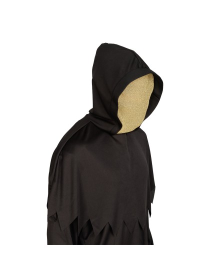 MASKE KAPUZENMASKE GEIST GOLD ERWACHSENE Einheitsgröße