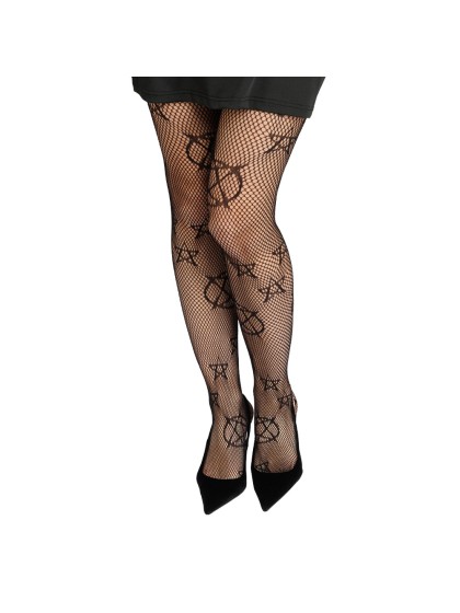 WITCH PENTAGRAM FISHNET TIGHTS ONE SIZE FITS MOST