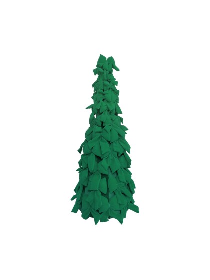 GREEN VELVET BOWS XMAS TREE DIA 30CM X 83CM