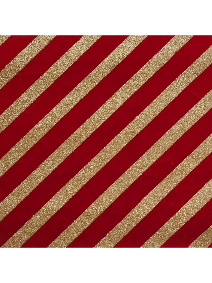 CHEMIN DE TABLE VELOURS ROUGE HOLIDAY CLASSIC 28CM X 3M