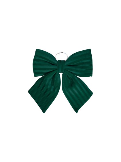 NOEUD VELOURS VERT TEXTURE 34CM X 5CM X 36CM