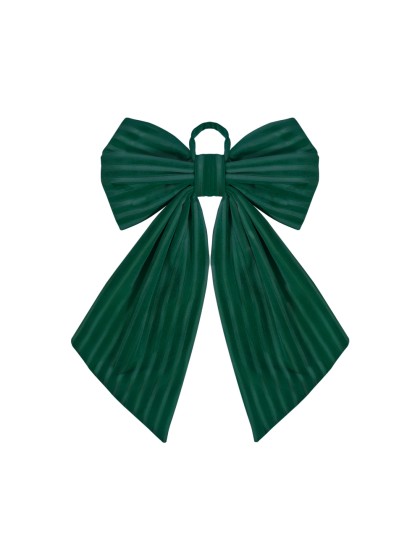NOEUD VELOURS VERT TEXTURE 45CM X 4CM X 60CM