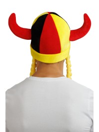 CASQUE TISSUS CORNES ET TRESSES SUPPORTER ALLEMAGNE 34CM X 4.5CM X 56CM