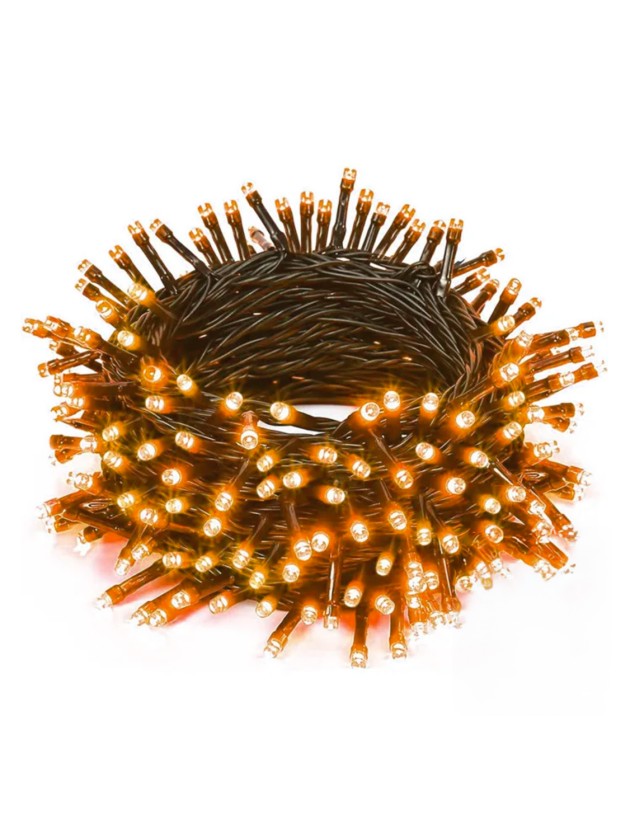 GUIRLANDE 200 LED ORANGE 20M 20M