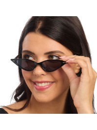 BLACK VINTAGE PIN-UP GLASSES 15.5CM X 15CM X 3.2CM