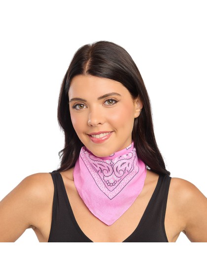 BLACK BANDANA 54CM X 54CM