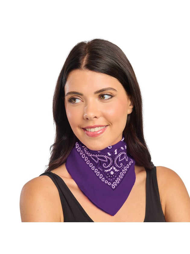BANDANA VIOLET 54CM X 54CM