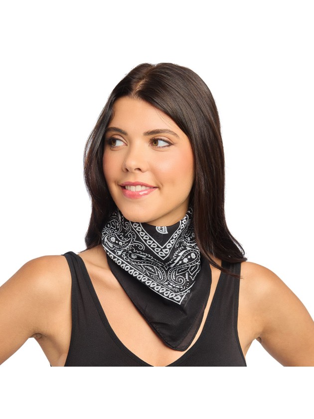 BANDANA NOIR 54CM X 54CM