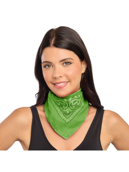 BANDANA LIMETTENGRÜN 54CM X 54CM