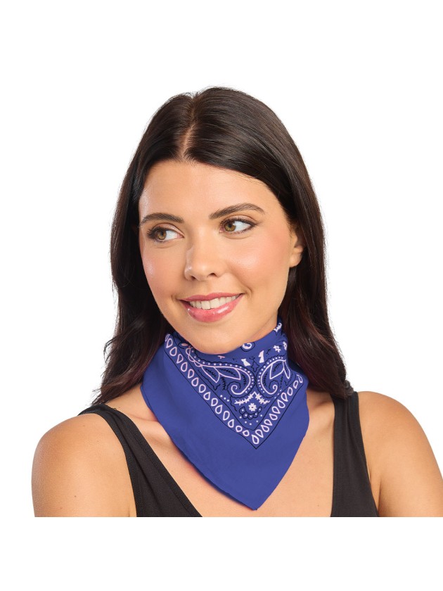 BANDANA BLEU ROI 54CM X 54CM