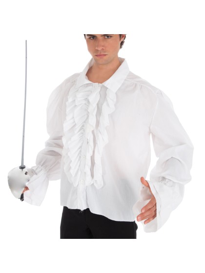 CHEMISE PIRATE COTON BLANC M