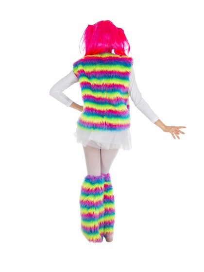 GILET PELUCHE ARC EN CIEL TU