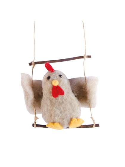 HUHN AUF BALANCOIRE 10CM