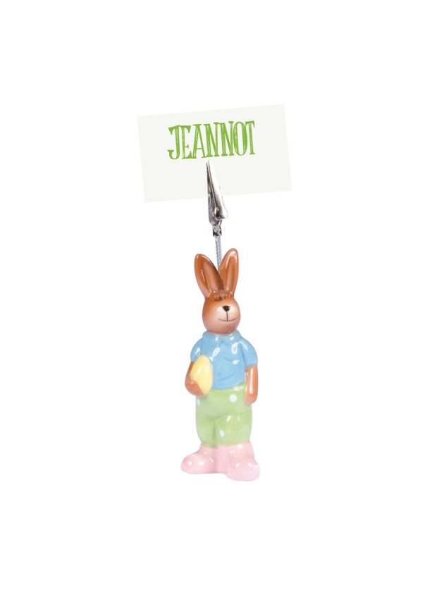 MARQUE-PLACE LAPIN CERAMIQUE  12CM