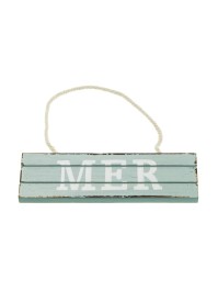 SCHILD HOLZ MER SUSP BLAU WEISS 15CM X 4.5CM