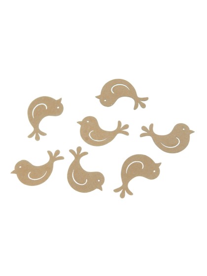 SET 24 OISEAUX CRAFT ADH 3.5CM X 4CM